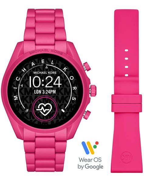 michael kors pink smartwatch|michael kors smart watch price.